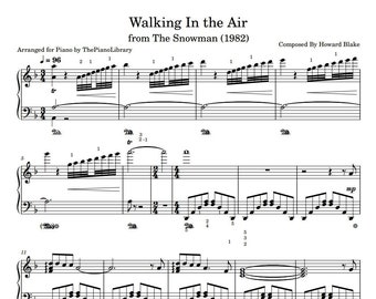 Walking In the Air - The Snowman - Howard Blake - Piano Sheet Music