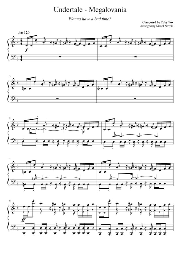 アンダーテール　楽譜　製本ミス ピアノ楽譜】Spider Dance / Toby Fox（ソロ / 上級）