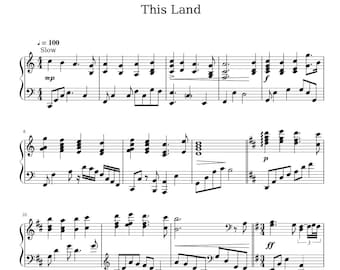 This Land - from the film The Lion King - Piano Sheet Music