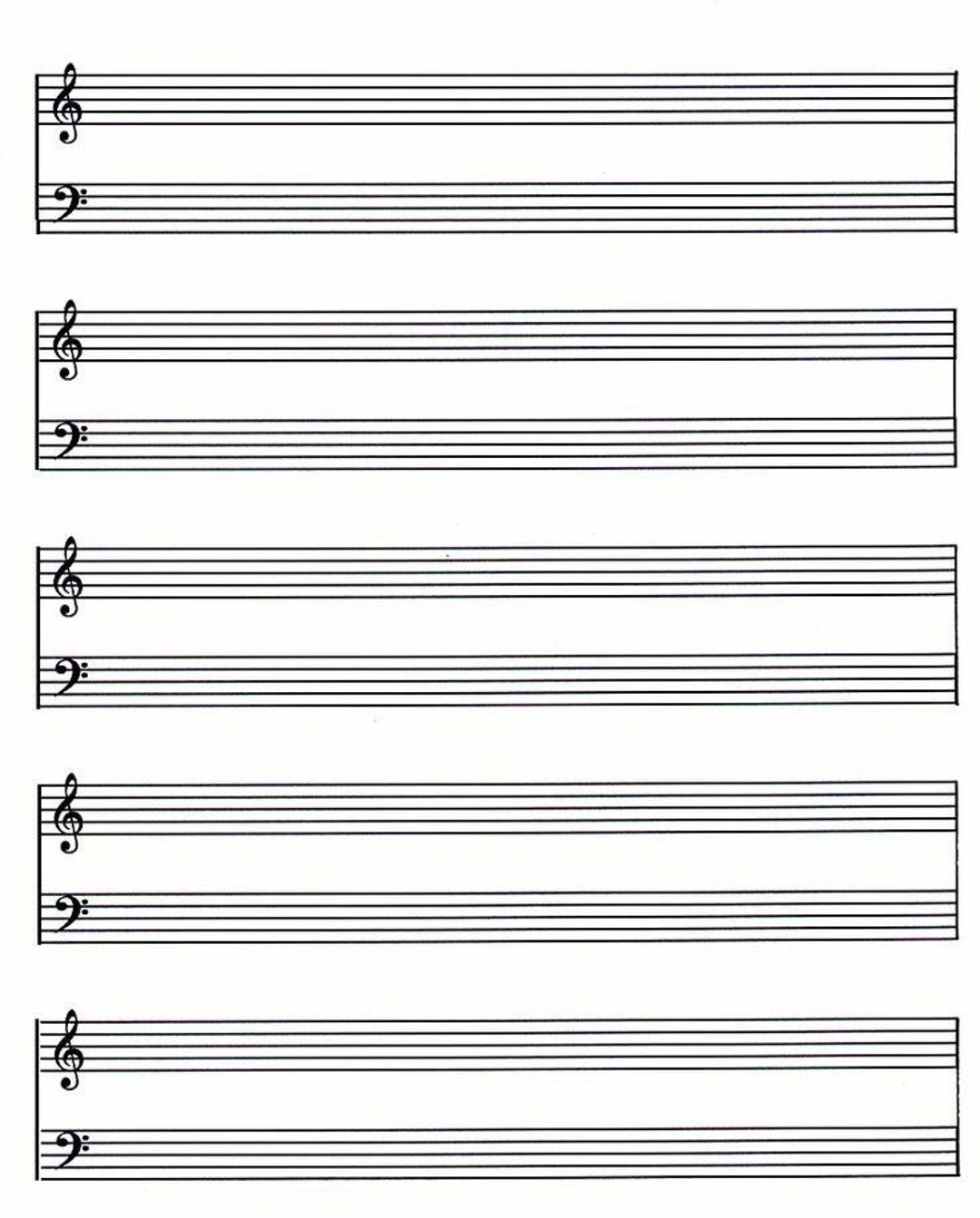 Blank Score Template Etsy Blank Score Template Etsy