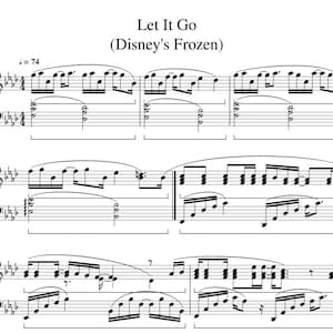 Let It Go - from the film Frozen - Piano Sheet Music