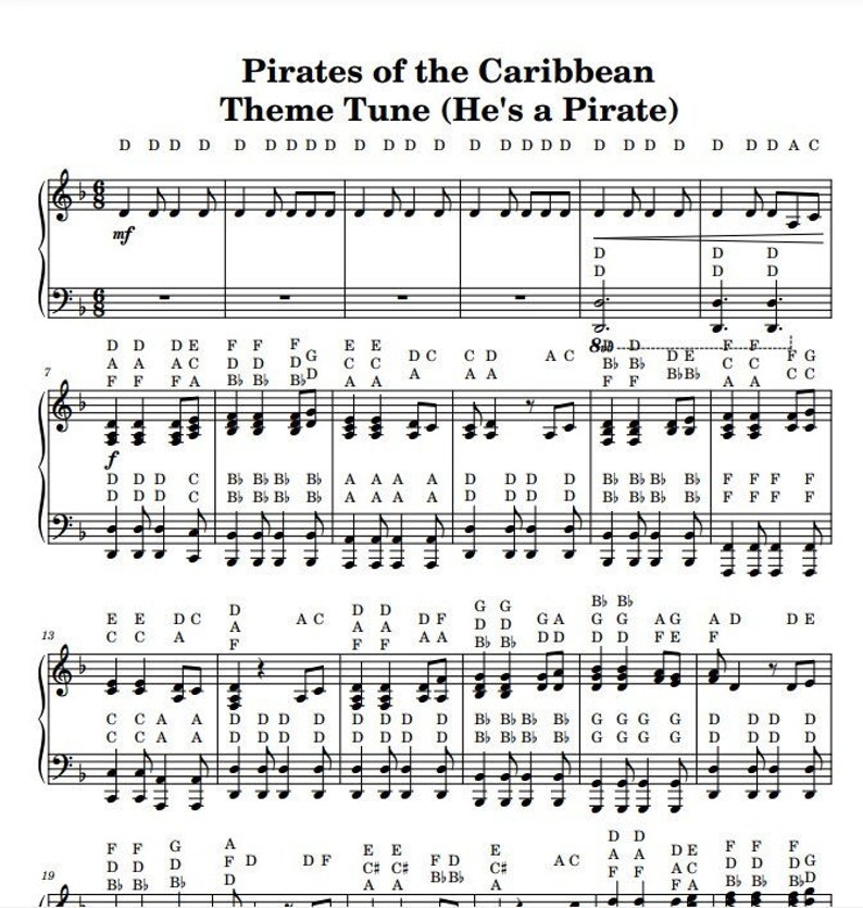Pirates of the Caribbean Theme Tune He