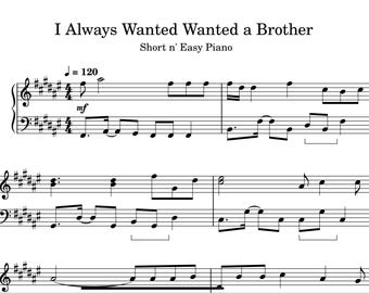 I always wanted a brother - from the film Mufasa the lion king - Piano Sheet Music