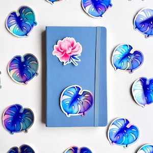 Adesivos de plantas - peônia - monstera - ginkgo - flores - plantas