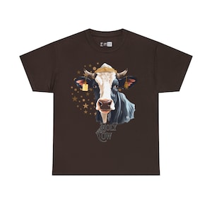The Holy Cow T-shirt, Holy T-shirt, Cow T-shirt, Blessed, Sacred, Devine, Funny T-shirt,