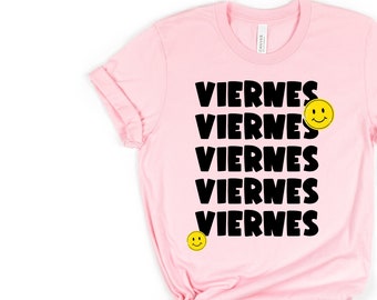 viernes Spanish Tee - T Shirts for Spanish Teacher Bilingual Teacher Dual Language Immersion Tee