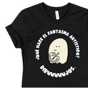 Halloween Ghost Joke Shirt Fantasma Chiste Spanish Teacher TShirt Dual Language Instruction Teacher Bilingual Teacher Tee image 1