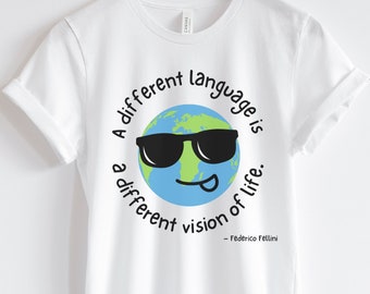 World Language Department Shirt Spanish Teacher Shirt Bilingual Teacher Dual Language Instruction Teacher Tee Globe