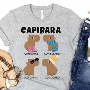 Funny Capybara TShirt Spanish Teacher Bilingual Teacher Tee Dual Language Instruction Tee Capibaras image 6