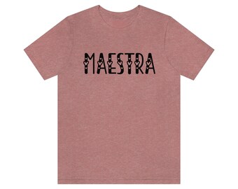 Maestra Hearts Spanish Tee - T Shirts for Spanish Teachers Dual Language Instruction Bilingual Tee