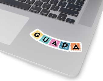 Sticker Guapa Papel Picado Professeur d'espagnol Stickers bilingues Instructions bilingues Stickers Kiss-Cut