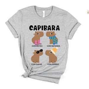 Funny Capybara TShirt Spanish Teacher Bilingual Teacher Tee Dual Language Instruction Tee Capibaras image 3