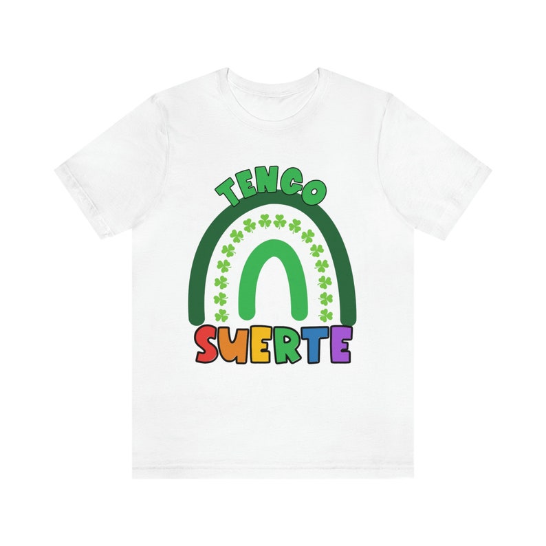 Tengo suerte Tee Spanish Teacher Shirt Bilingual Teacher Dual Language Instruction Teacher Tee March St. Patrick's Day zdjęcie 3