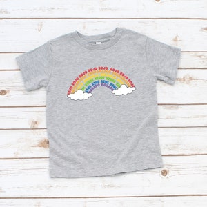 Los Colores Vocabulary Rainbow Tee T Shirt Bilingual Language Multilingual Dual Language Toddler Short Sleeve Tee Athletic Heather