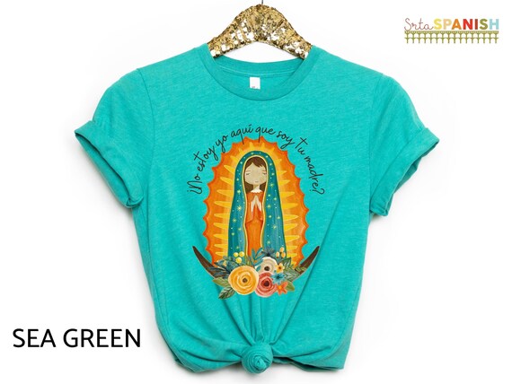 Religious Tee, Our Lady of Guadalupe T-Shirt, La Virgen de Guadalupe, Catholic Spanish Shirt, Virgin Mary Tee, Religious Gift