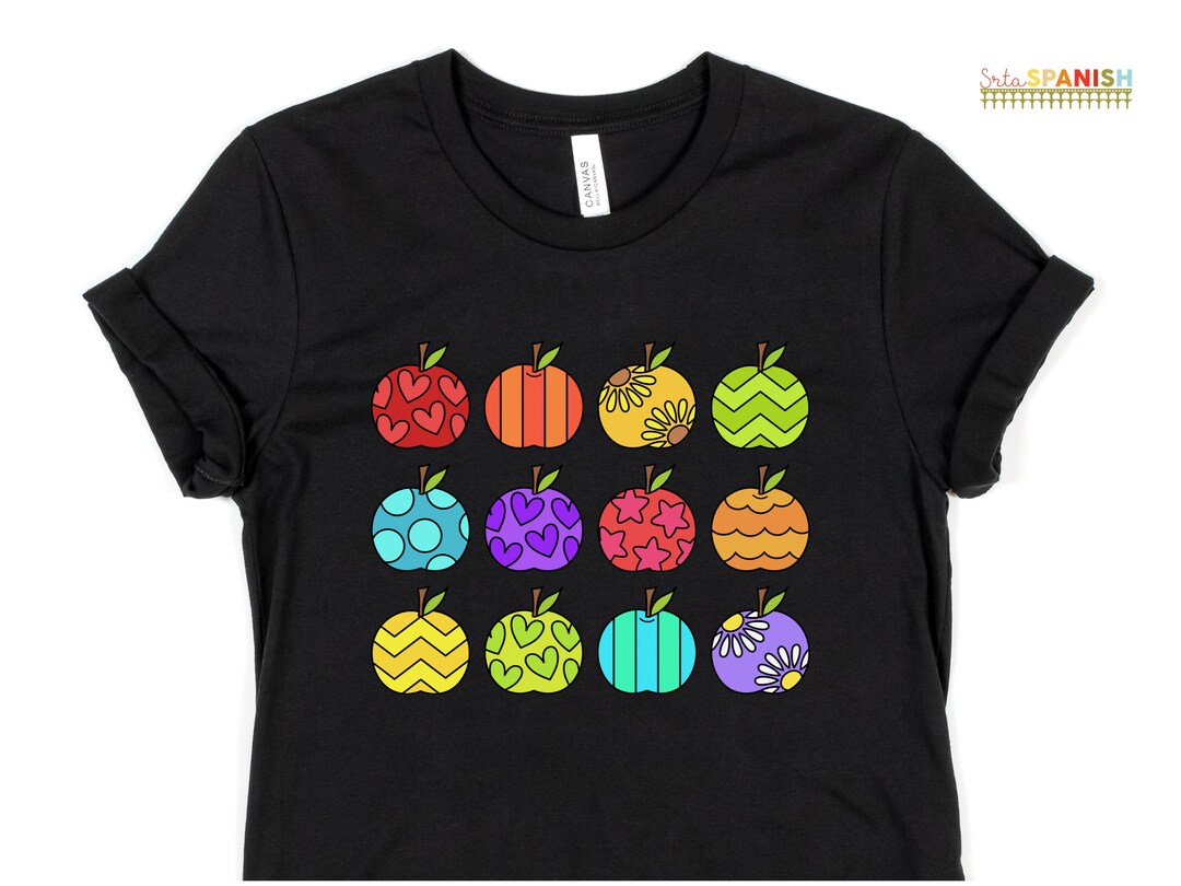 Doodle Apples Rainbow Apples Back to School Outfit, Teacher ...