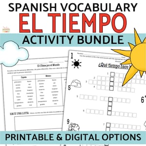 El Tiempo Weather in Spanish BUNDLE
