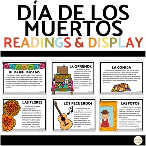 Día de Muertos Tablón de anuncios y actividades del Día de Muertos en español e inglés Archivo de descarga digital