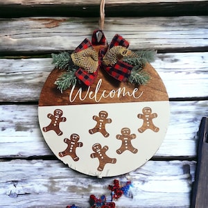 Christmas Gingerbread Door Hanger