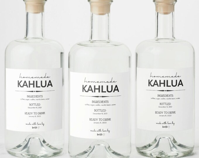 Kahlua Labels • Physical Labels • Personalized • Holiday Gifts ...