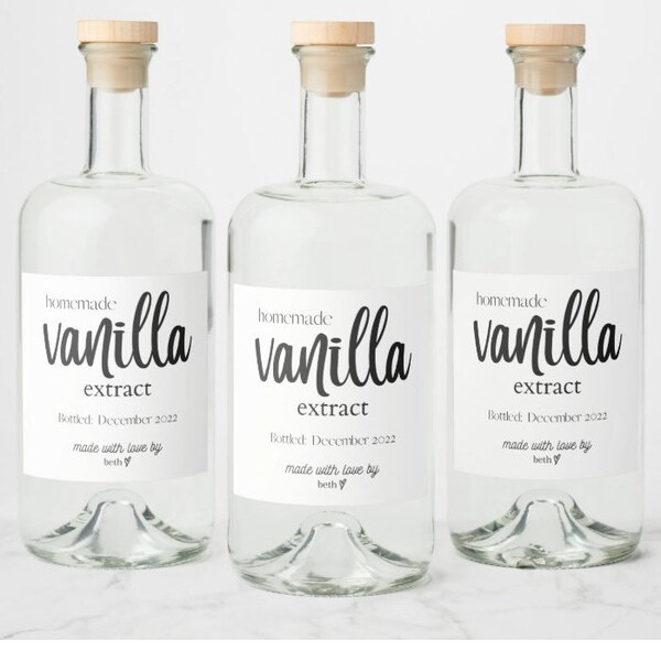 Vanilla Labels Etsy