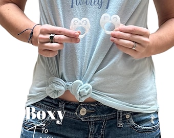 TwirlyT Unlimited styling options. Shirt cinch clip, T-shirt styling clip, for knotted, gathered, cinched, tied, and cropped looks: 1 Pair