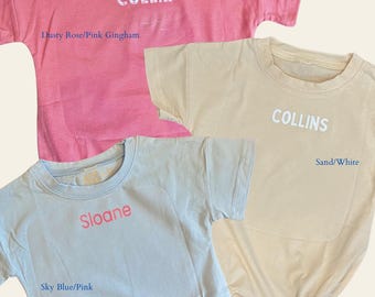 Gepersonaliseerde romper met t-shirt // romper voor baby // romper voor baby