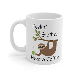 Feelin Slothee ~ セラミックマグ 11オンス