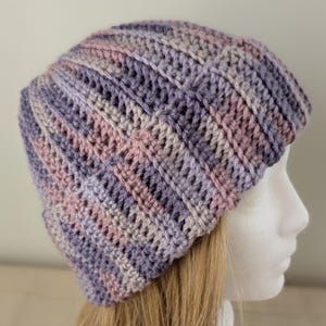 Handmade Crochet Fisherman Beanie: Watch Cap - Multiple Unique Patterns/ Colors, Camouflage- Pink Ombre -Turquoise