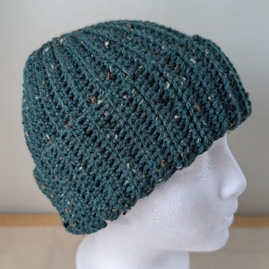 Crochet Tweed Fisherman Beanie- Handmade Sailor Style Cap, Multiple Colors