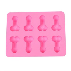 2 pcs Creative Silicone Ice Cube Tray - Fun adult prank ice cube molds  suitable for whiskey