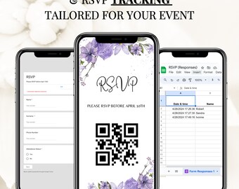 Online RSVP-pagina, RSVP-tracking, digitale RSVP, digitale Rsvp-kaart, Rsvp-formulier, huwelijksplanner, huwelijkssjabloon, gastenlijsttracker