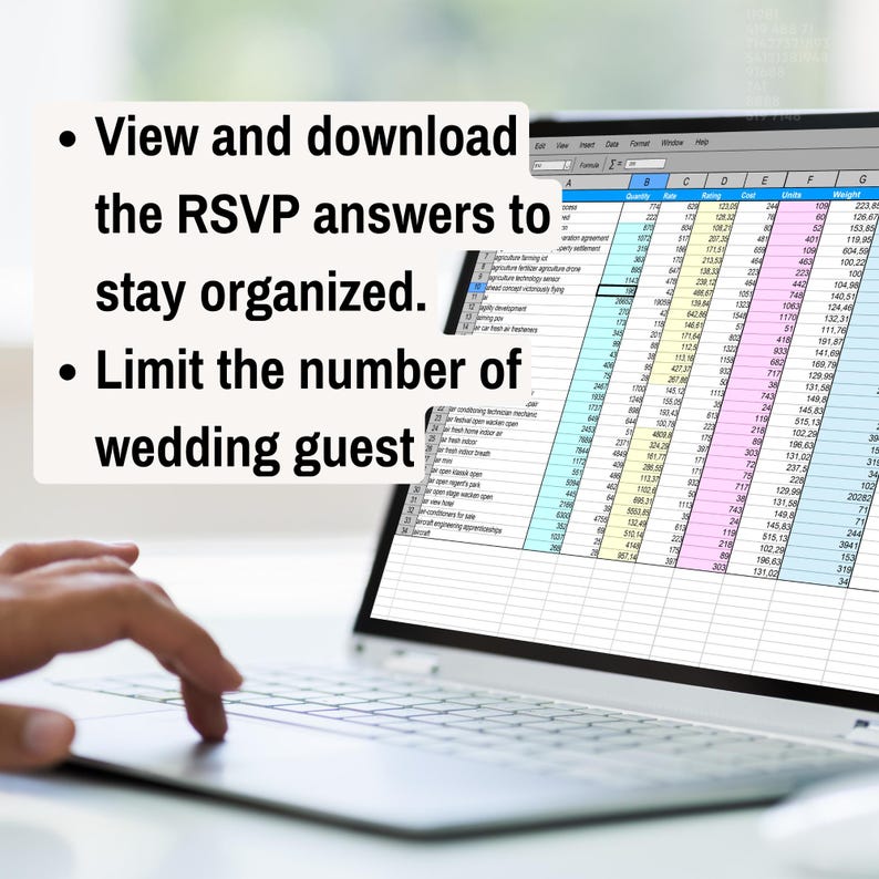 Digital Wedding Invitation & Rsvp Tracking, Online RSVP Page, Digital ...