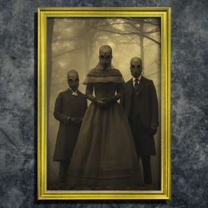The Watchers Kult, Vintage Fotografie, Kunst Poster Druck, Dark Academia, Gothic Wohnkultur, Gothic Okkultes Poster, Hexerei, Kult