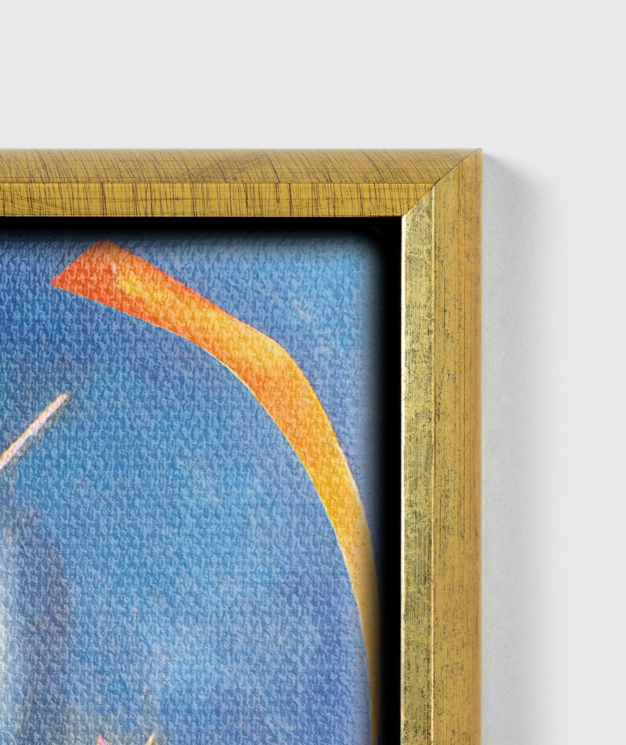Reproduction Tableau Wassily Kandinsky - In Blue (1925) Sur Toile Avec Cadre, Prêt à Accrocher