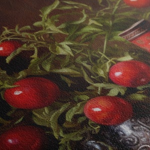 Pomegranate Still Life, Oil Painting Art Style Print on Canvas, Vintage Wall decor, Vintage Still Life, Still Life wall art, Still Life image 3