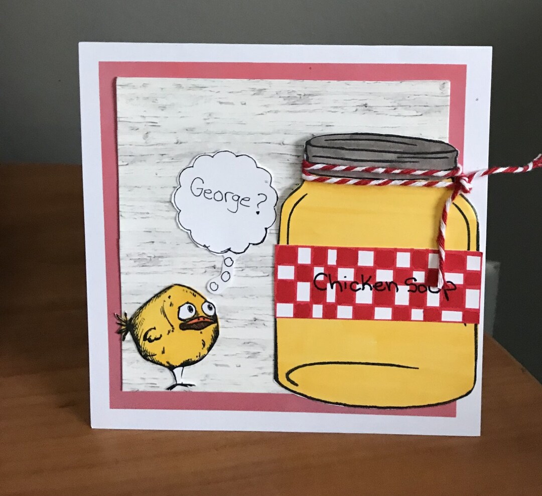 Funny Get Well Soon Card. Chicken Soup Joke Etsy