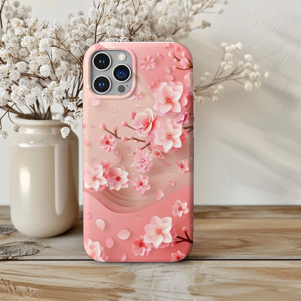Sakura Cherry Blossom iPhone Case, iPhone Casing, Pink Phone Case, Girl iPhone Cases, Gift for Her, Princesscore, Girly Phone Case, Trendy