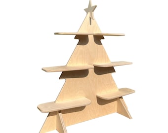 Christmas Tree Collapsible Stand, Christmas Display, Pop-up Market Display Shelf, New Year Vendor Display, Merchandise display, Showroom