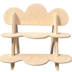 Curvia Collapsible Stand, Tiered Display Shelf, Collapsible Stand for Vendor Booths, Craft Market Display, Popup Market Display Stand
