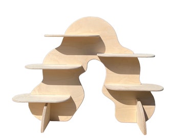 Wavyware Collapsible Stand, Wooden Craf Fair Display, Table Top Display, Product Exhibition Rack, Folding Stand, Popup Vendor Table Display