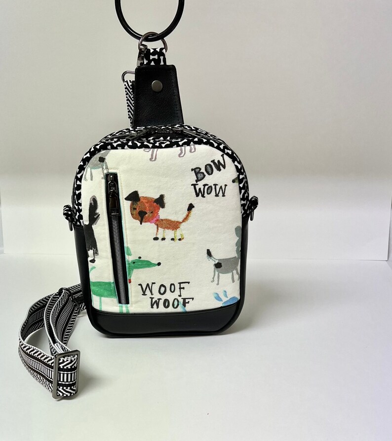 Woof Woof Beagle Pattern Print Crossbody Bags