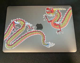 STICKER - Traditional Chinese Dragon Sticker - perfect for water bottles 40 oz