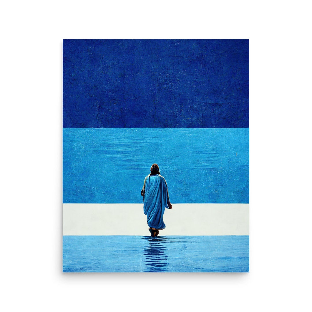 Jesus Walks on Water - Digital Print - Wall Art - Etsy Canada