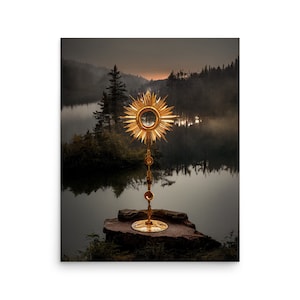Let Earth Adore Him - Digital Print - Modern Catholic Wall Art - Printable Poster