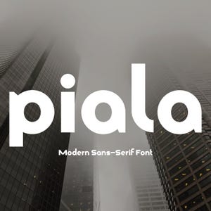Professionelle Schriften Piala Kollektion: Dynamische Typografie Optionen für Branding, Logos und Design Projekte