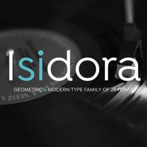 Professionelle Isidora Schriften-Kollektion: Serifenlose, dynamische Schrift für Branding, Logos und Design-Projekte