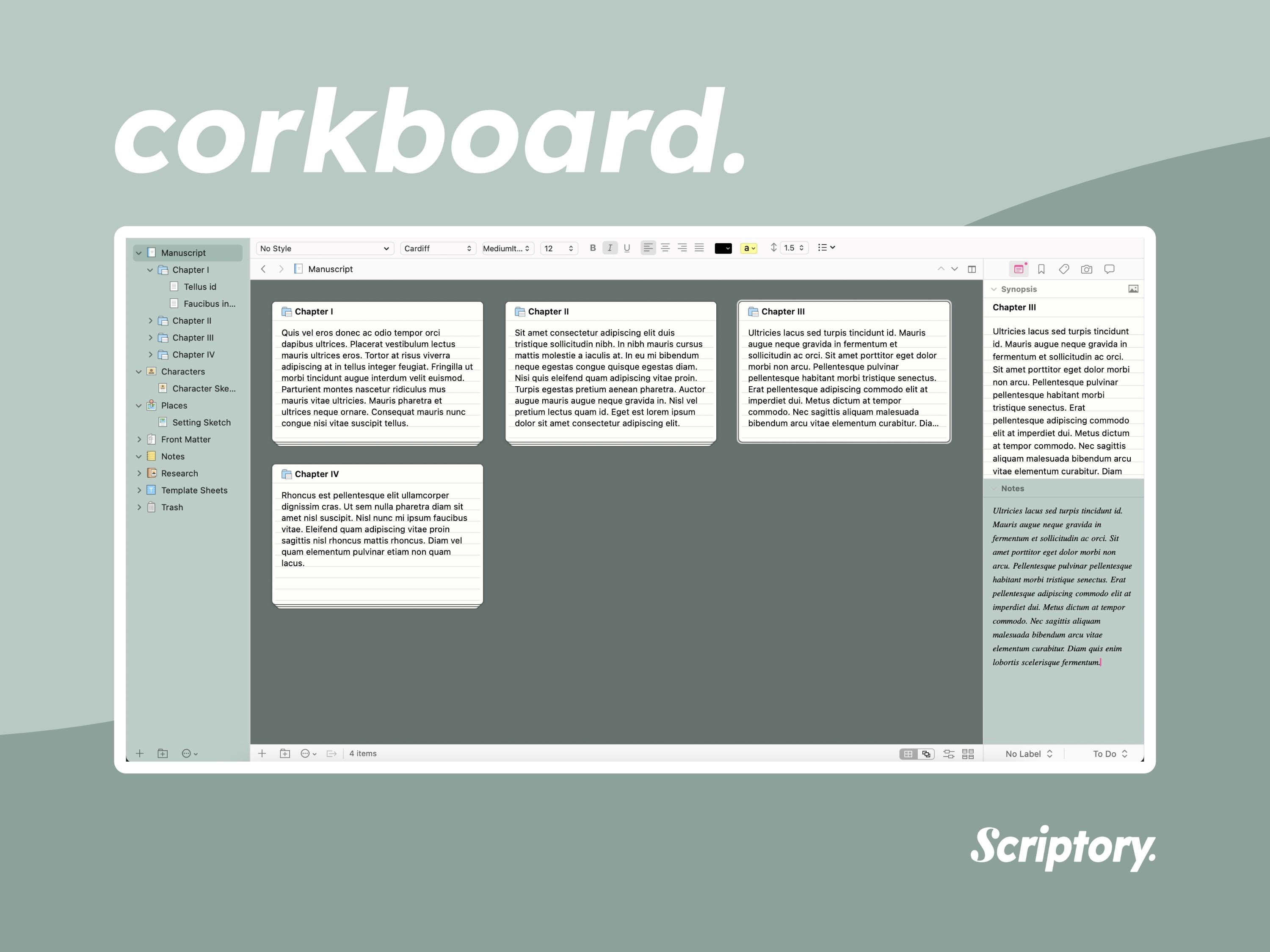Mint Writing Classic Mint Scrivener Theme: Fresh Writing Workspace (macos) - Etsy