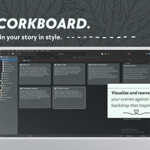 Midnight Mint Scrivener-tema för Windows (mörkt läge) | Skrivinställningar med kall ton för nattugglor bild 4