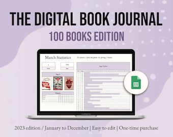 Diário de Livros Digital 2026: Modelo Interativo do Google Sheets (100 Livros)